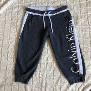 Calvin Klein Performance Cropped Grey Sweatpants